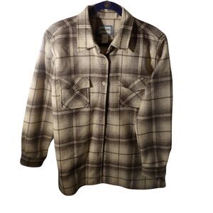 Pendleton Originals Women's Jacket Multi‎ Large Plaid Virgin Wool Vintage USA